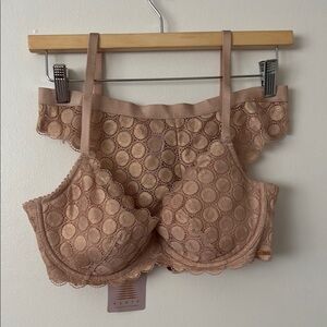 Fenty Lace Bra and Panty Set L